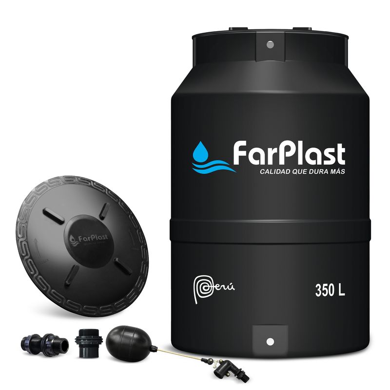 FAS - Tanque de agua Negro FARPLAST 350 L