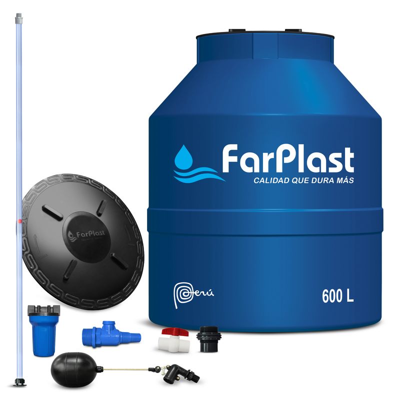 FAS - Tanque de agua Azul FARPLAST 600 L