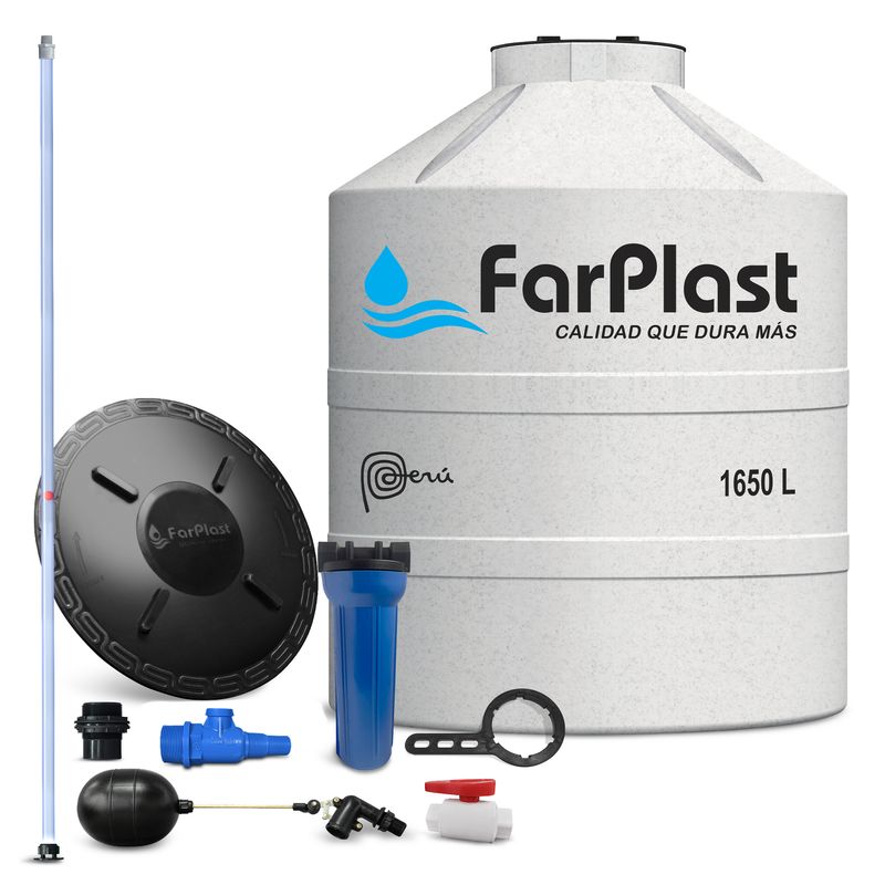 FAS - Tanque de agua Marmol FARPLAST 1650 L