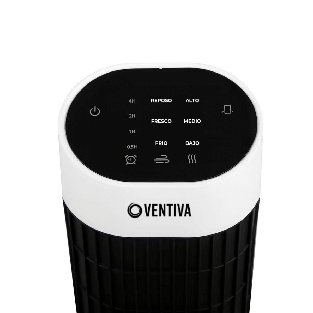  - Ventilador De Torre 82cm Plástico 3 Velocidades 45W Ventiva Negro/Blanco