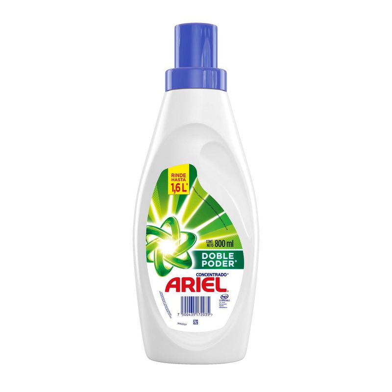 ARIEL - Detergente Líquido Doble Poder 800Ml Ariel