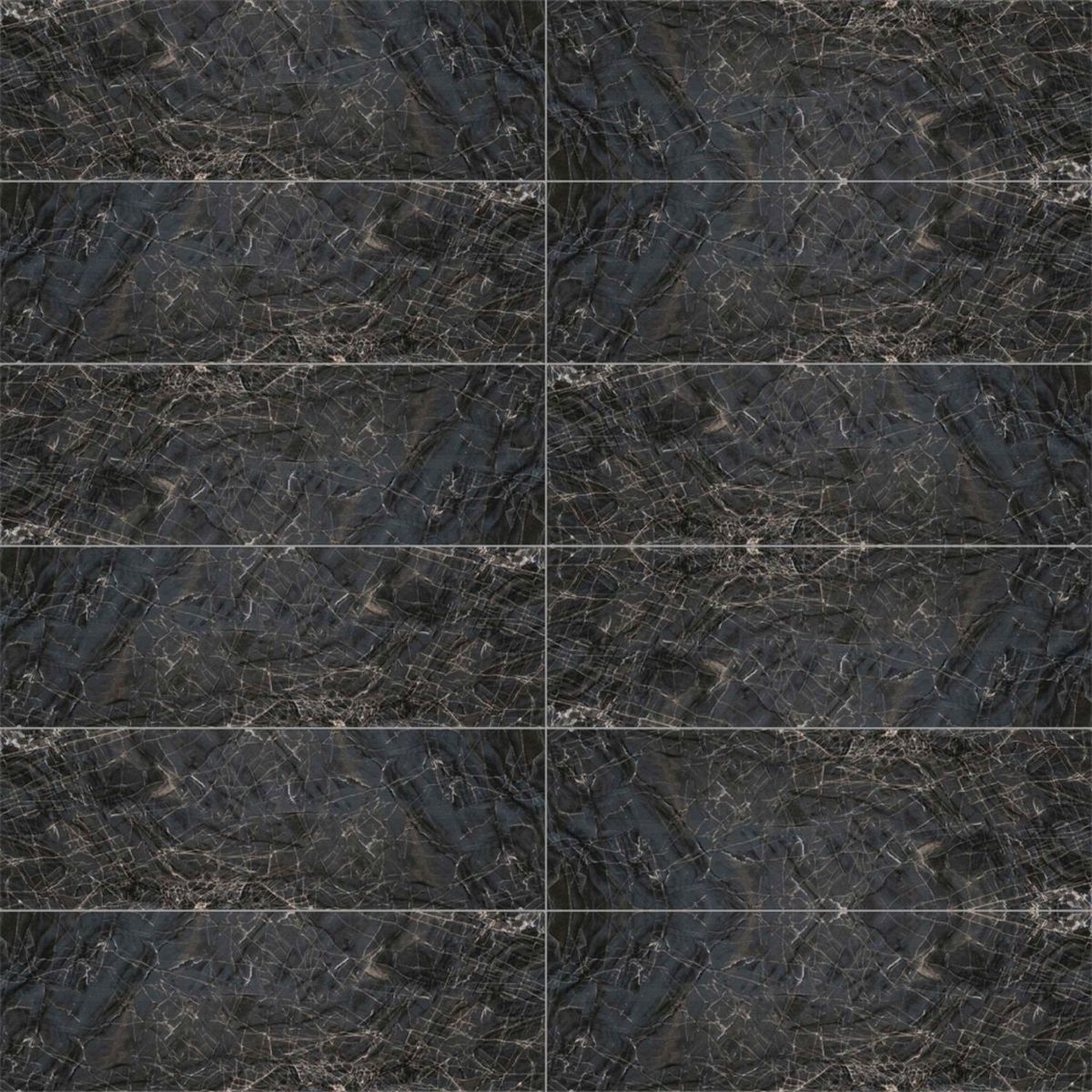 RAK - Cerámica Negro Marmolado 30x90cm 1.89 m2 Trezia