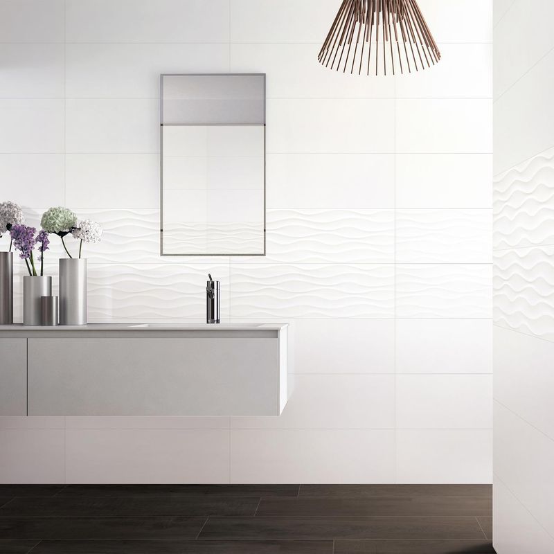 KLIPEN - Cerámica Blanco Decorado 30x90cm 1.08 m2 Plain