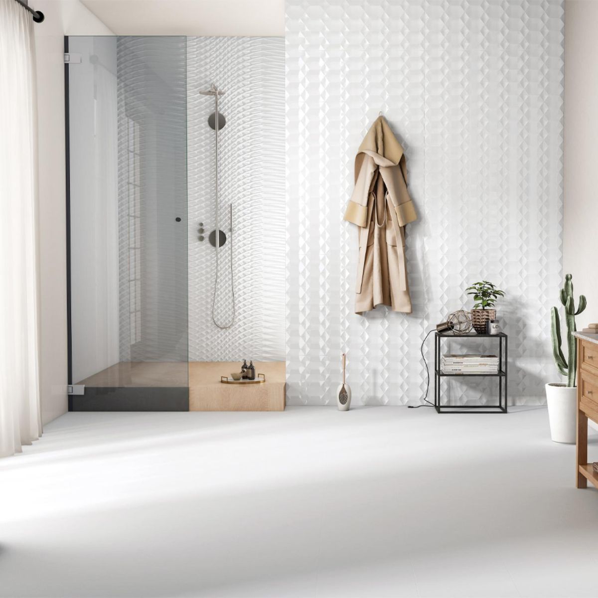 KLIPEN - Cerámica Blanco Decorado 30x90cm 1.08 m2 Polar