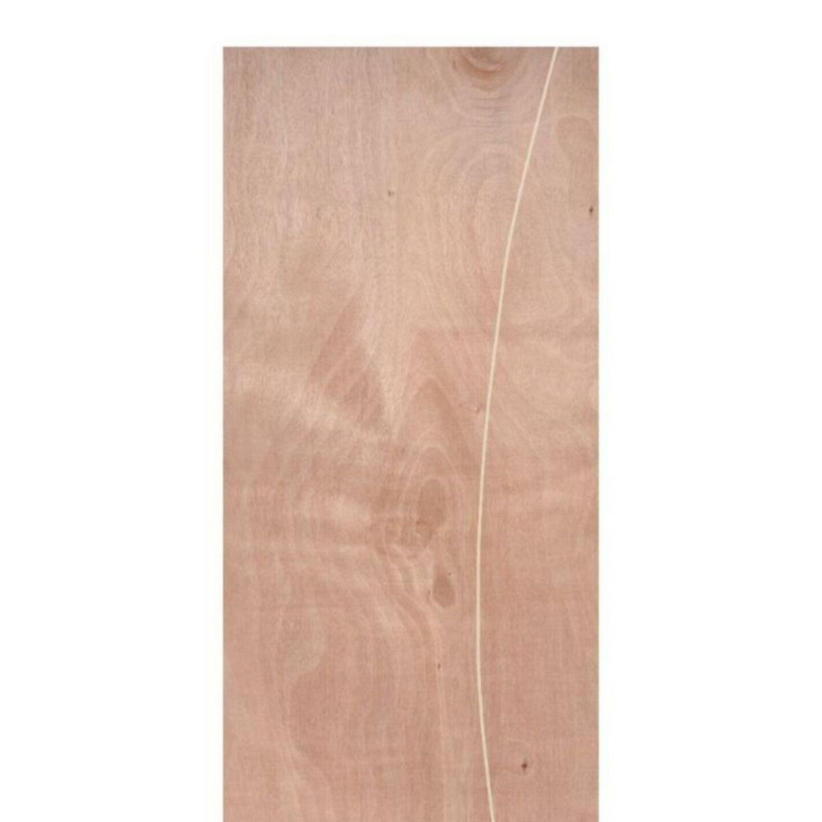 ARES - Puerta Interior HDF Triplay Vanela Ruteada Marrón Oscuro