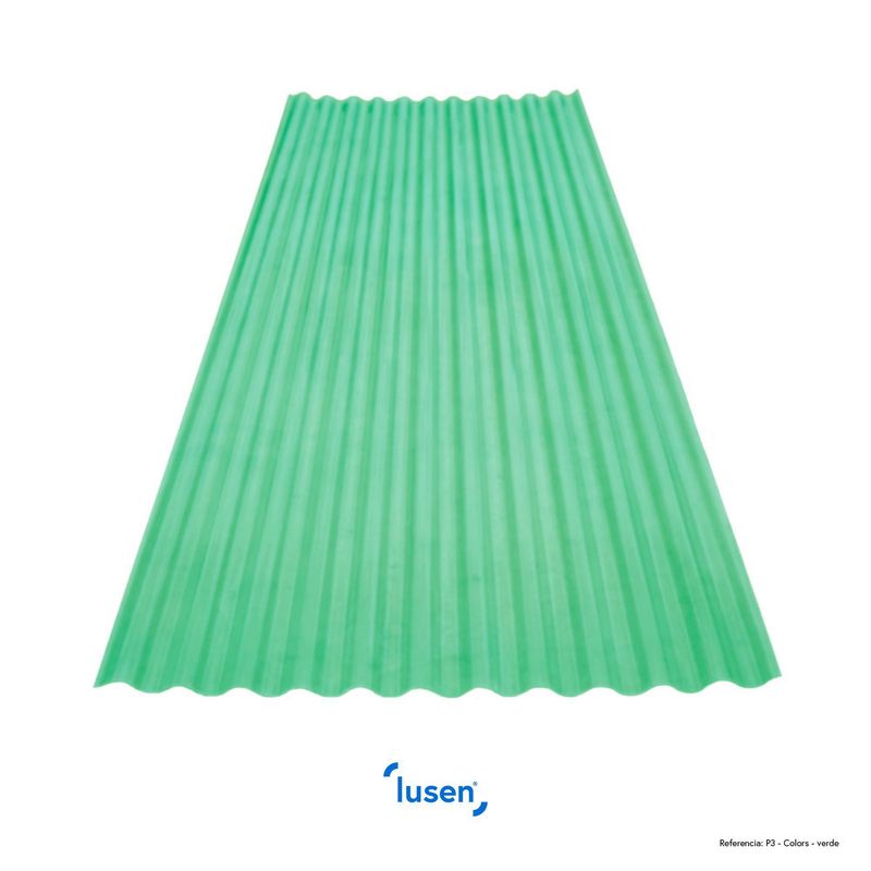 - Fibra de vidrio Traslucidas Verde 80 x 305 x 1.00  Horn & Lusen