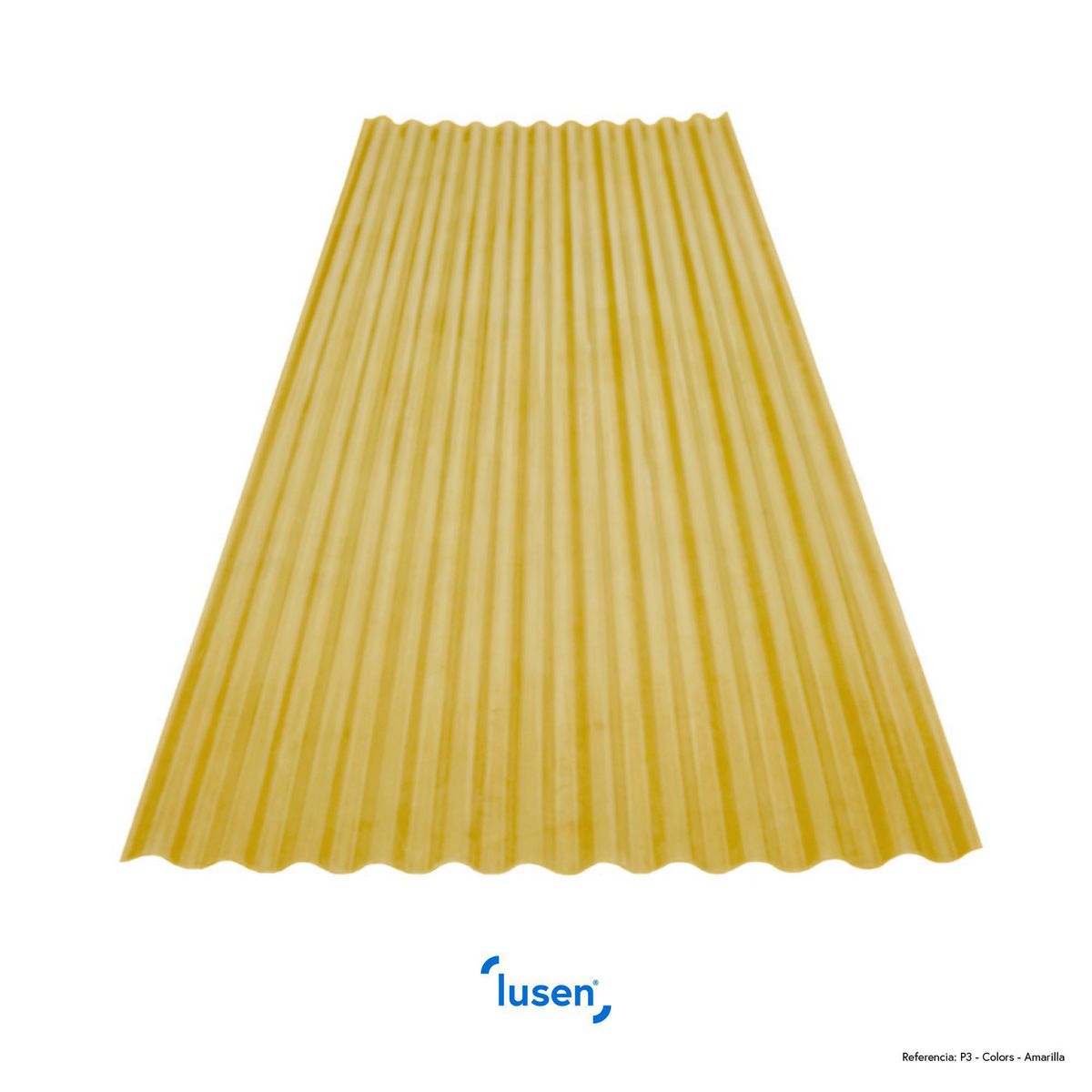  - Fibra de vidrio Traslucidas Amarillo 80 x 305 x 1.00 Horn & Lusen