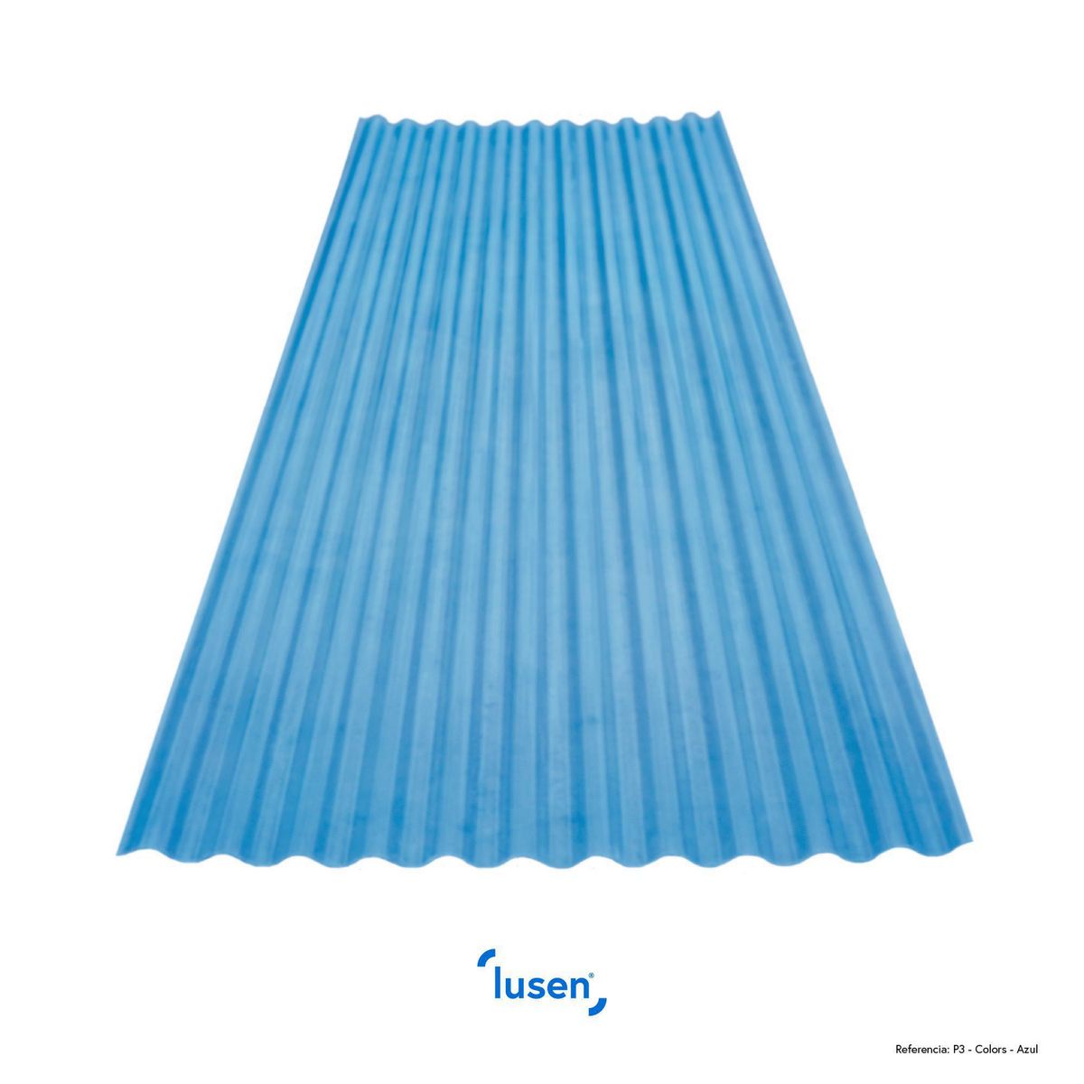  - Fibra de vidrio Traslucidas Azul 100 x 360 x 1.00 Horn & Lusen