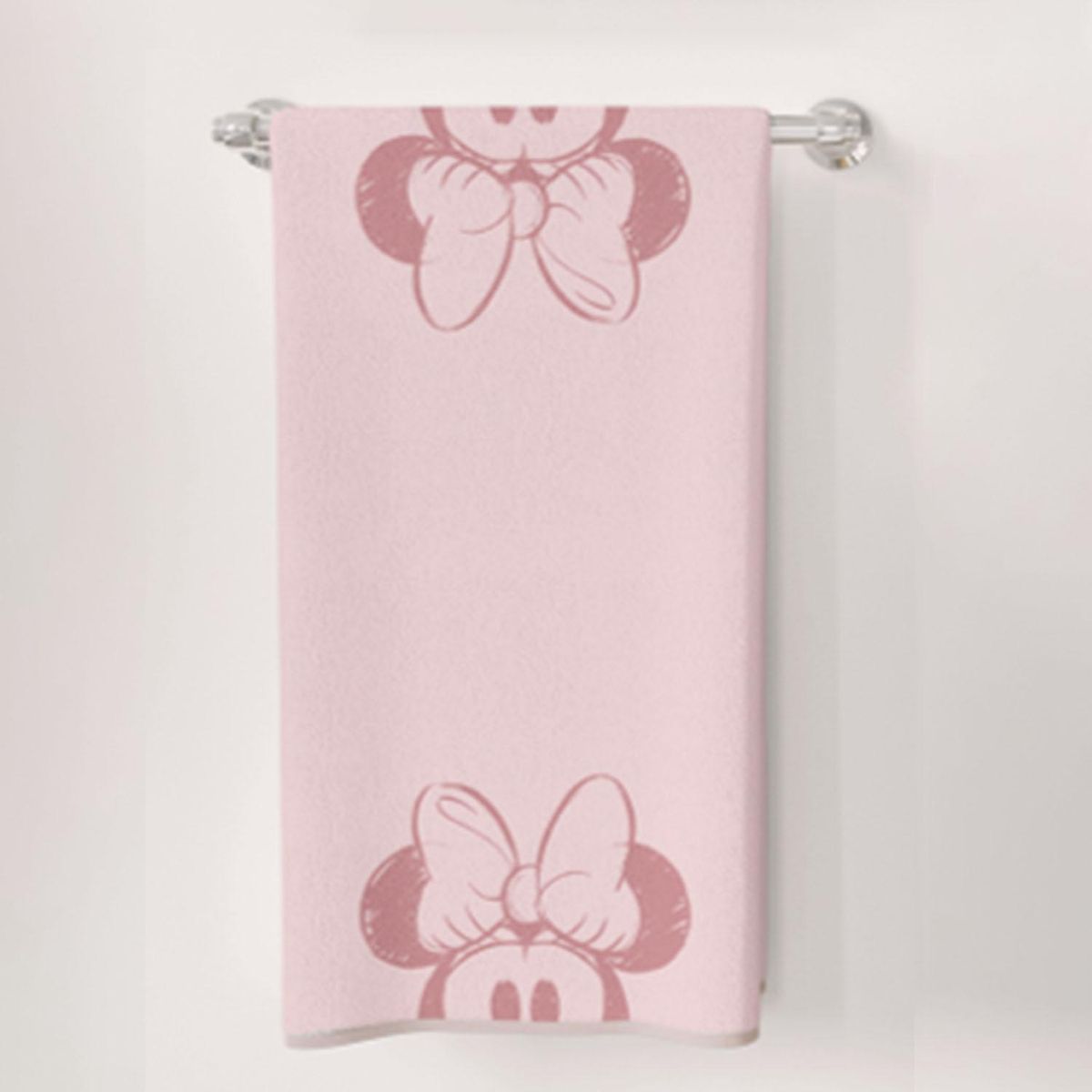 DISNEY - Set 02 Toallas de Mano Mickey y Minnie Lila/Gris