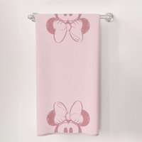 Set 02 Toallas de Mano Mickey y Minnie Lila/Gris