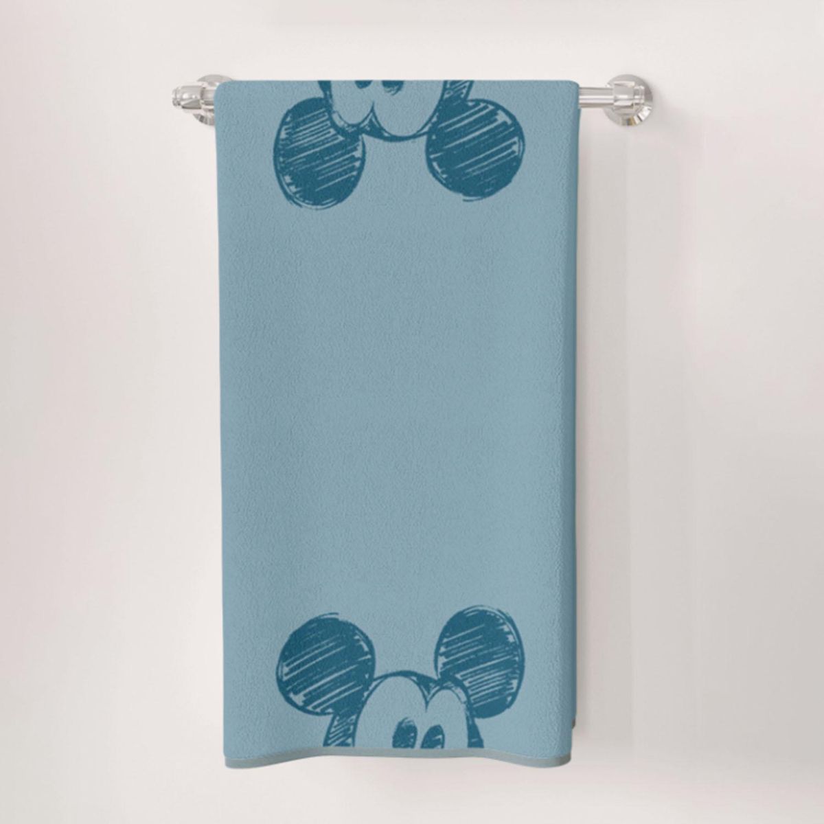 DISNEY - Set 02 Toallas de Mano Mickey y Minnie Lila/Gris