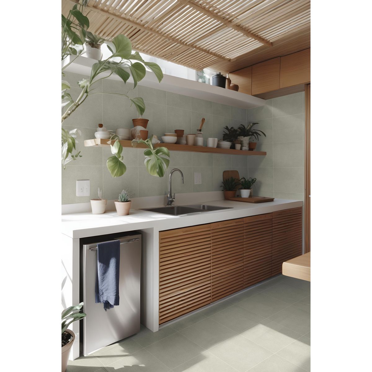 GALA - Cerámica Gris Rustico 34X34cm 1.85m2 Lutoli Plata