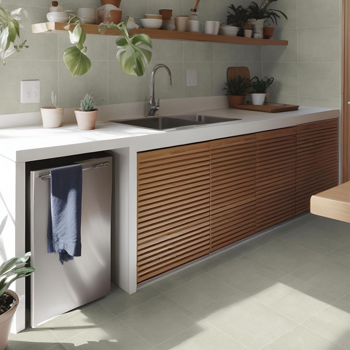 GALA - Cerámica Gris Rustico 34X34cm 1.85m2 Lutoli Plata