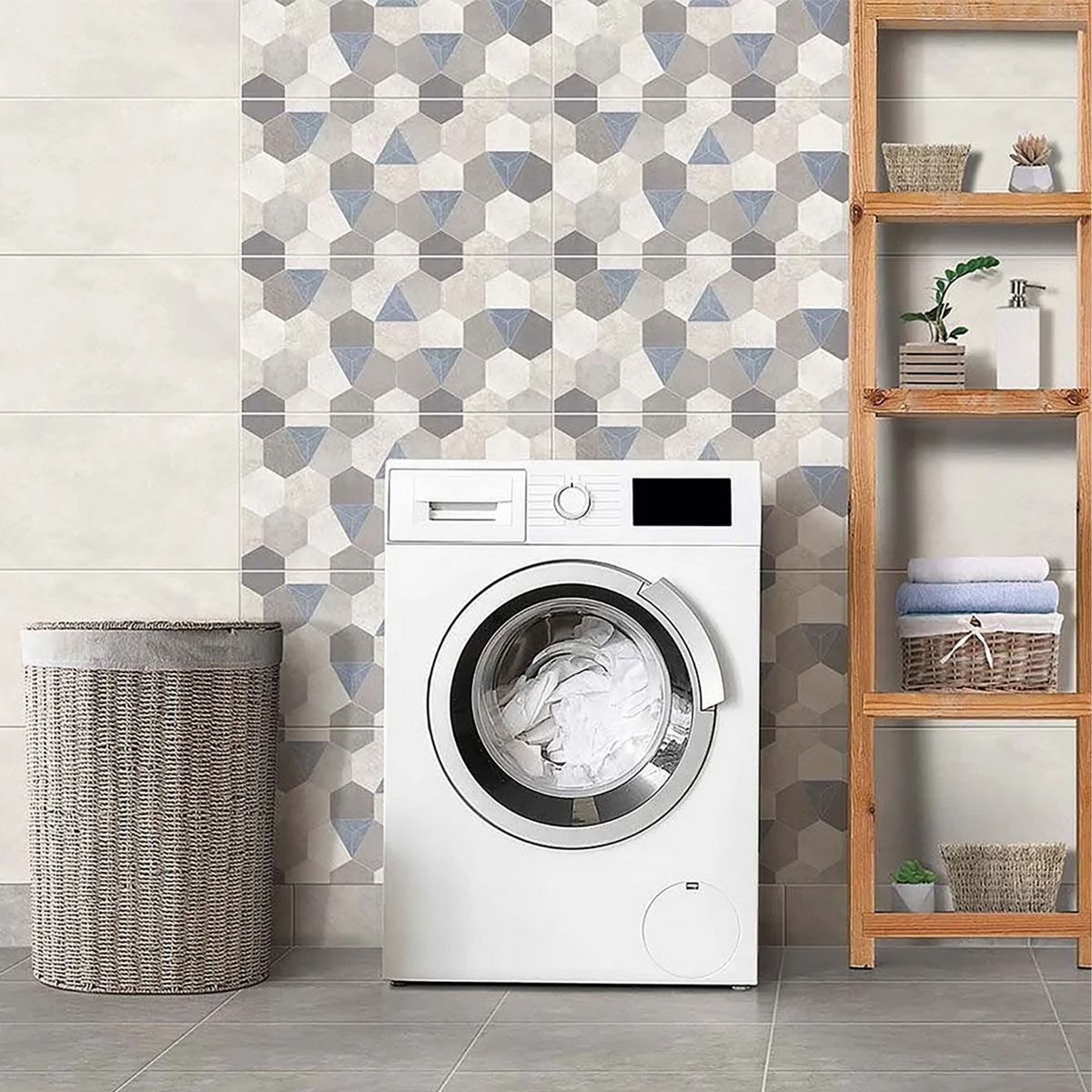 CELIMA - Cerámica Gris Decorado 30X60cm 2.18m2 Wallconcret Gris