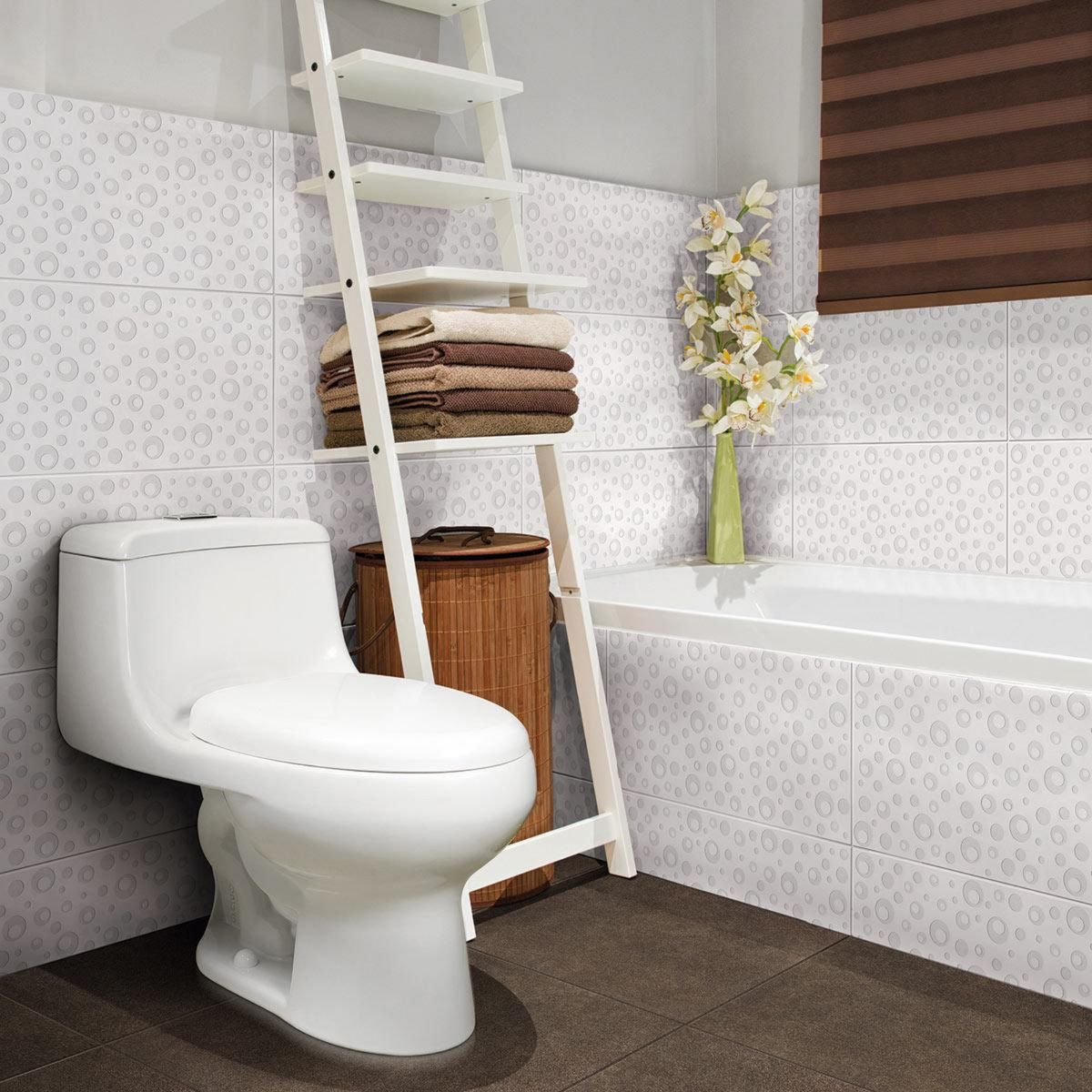 CELIMA - Cerámica Blanco Decorado 30x60cm 1.80 m2 Hortensia New