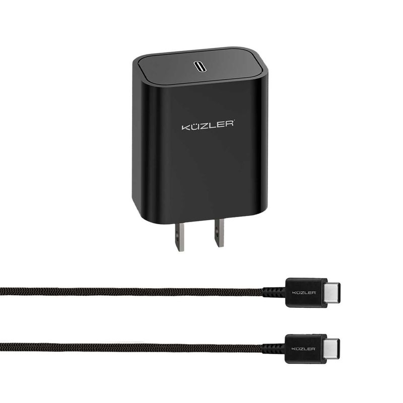 KUZLER - Cargador 20W Carga Super Rápida Cable 3A