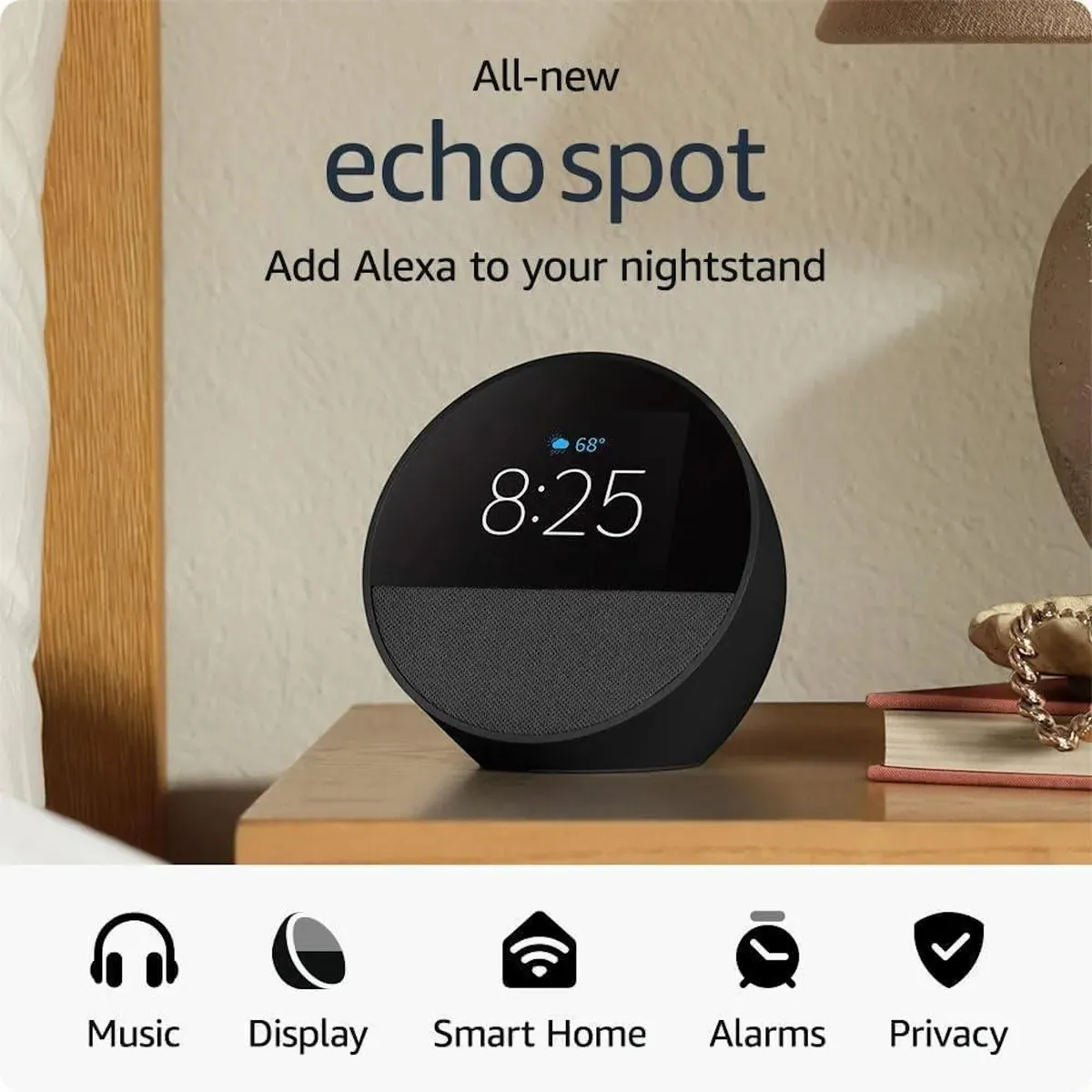 AMAZON - Echo Spot Black