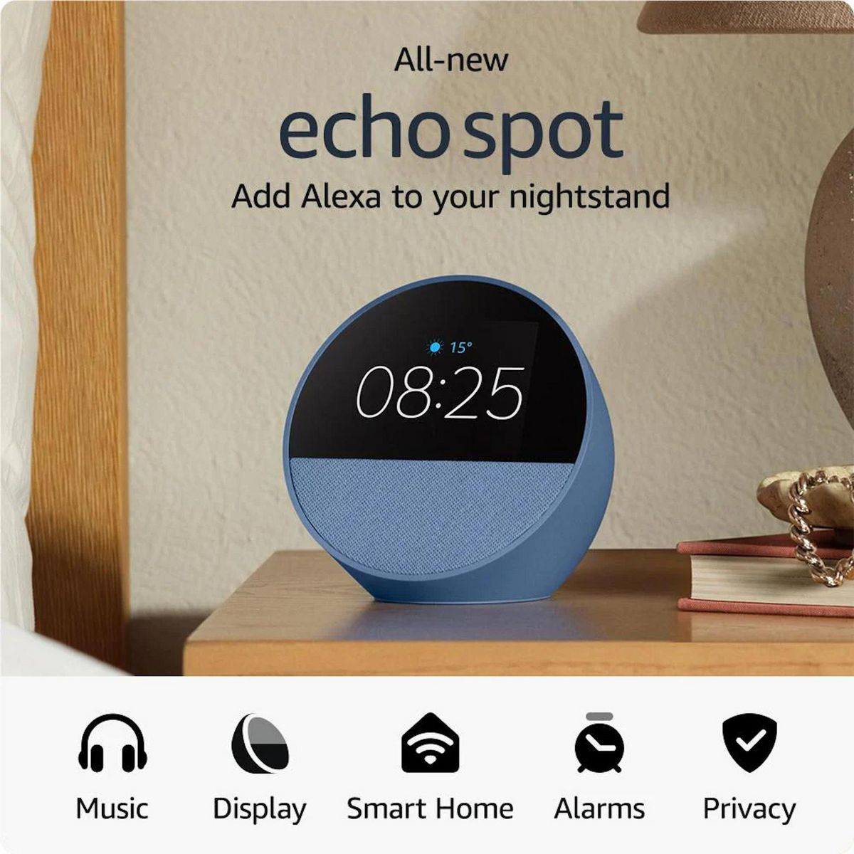 AMAZON - Echo Spot Ocean Blue