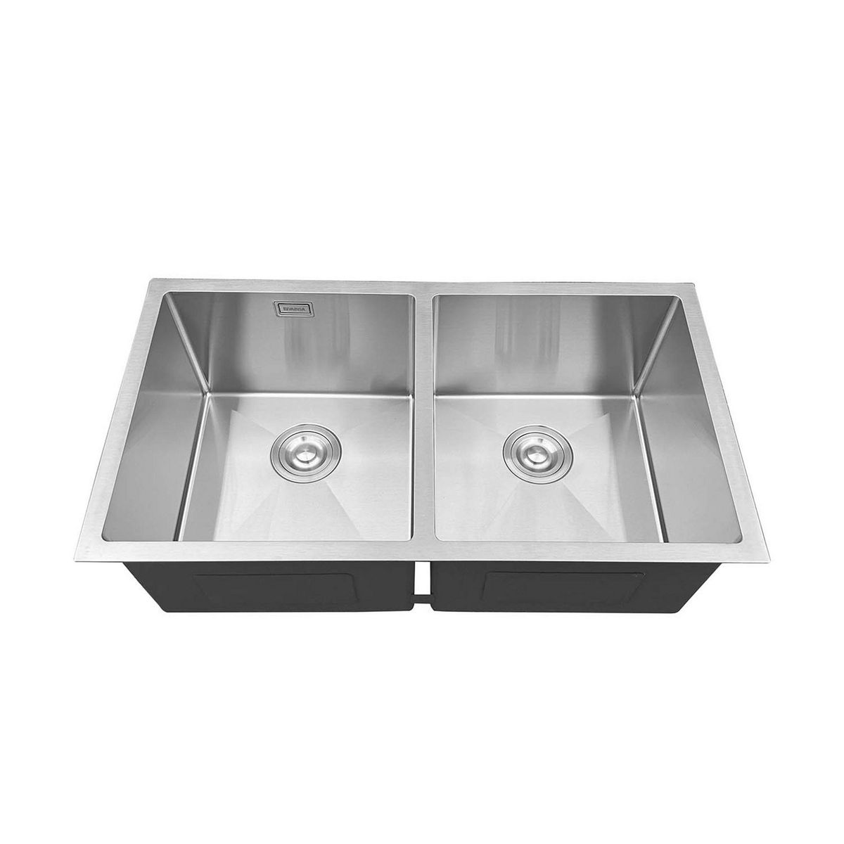 VAINSA - Lavadero 2 Pozas con Desagüe Acero Inoxidable Lever