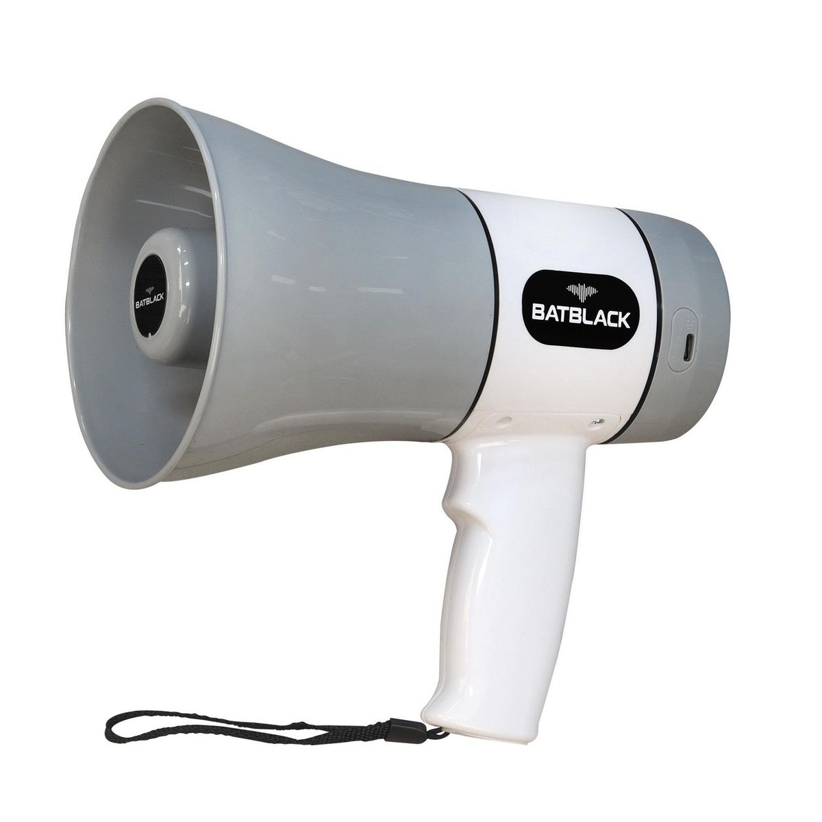 BATBLACK - Megáfono Recargable 40W USB