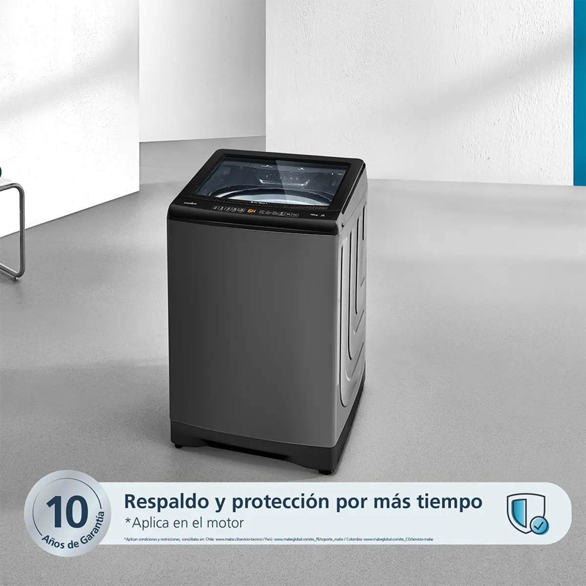 MABE - Lavadora Automática 18kg Diamond Gray Mabe LMA8120WDGBB0 