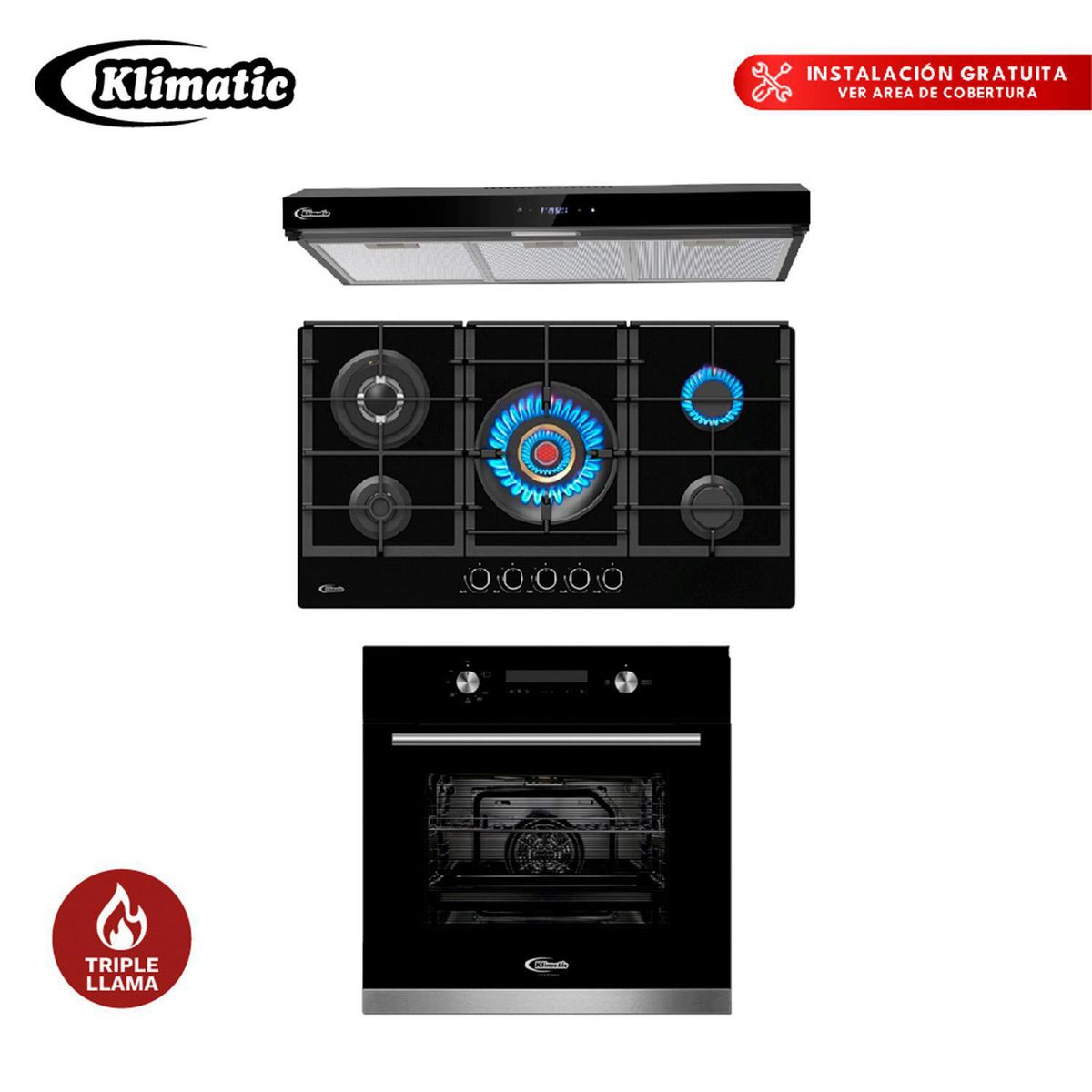 KLIMATIC - Combo Vulcano 5 Hornillas - Volendam - Bonn