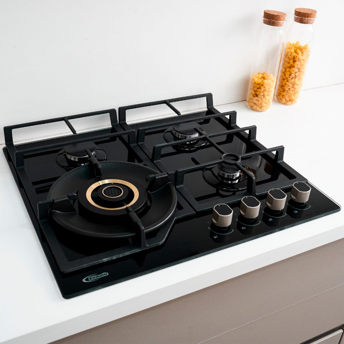 KLIMATIC - Cocina Empotrable Vulcano 4 Hornillas Amsterdam - Bonn