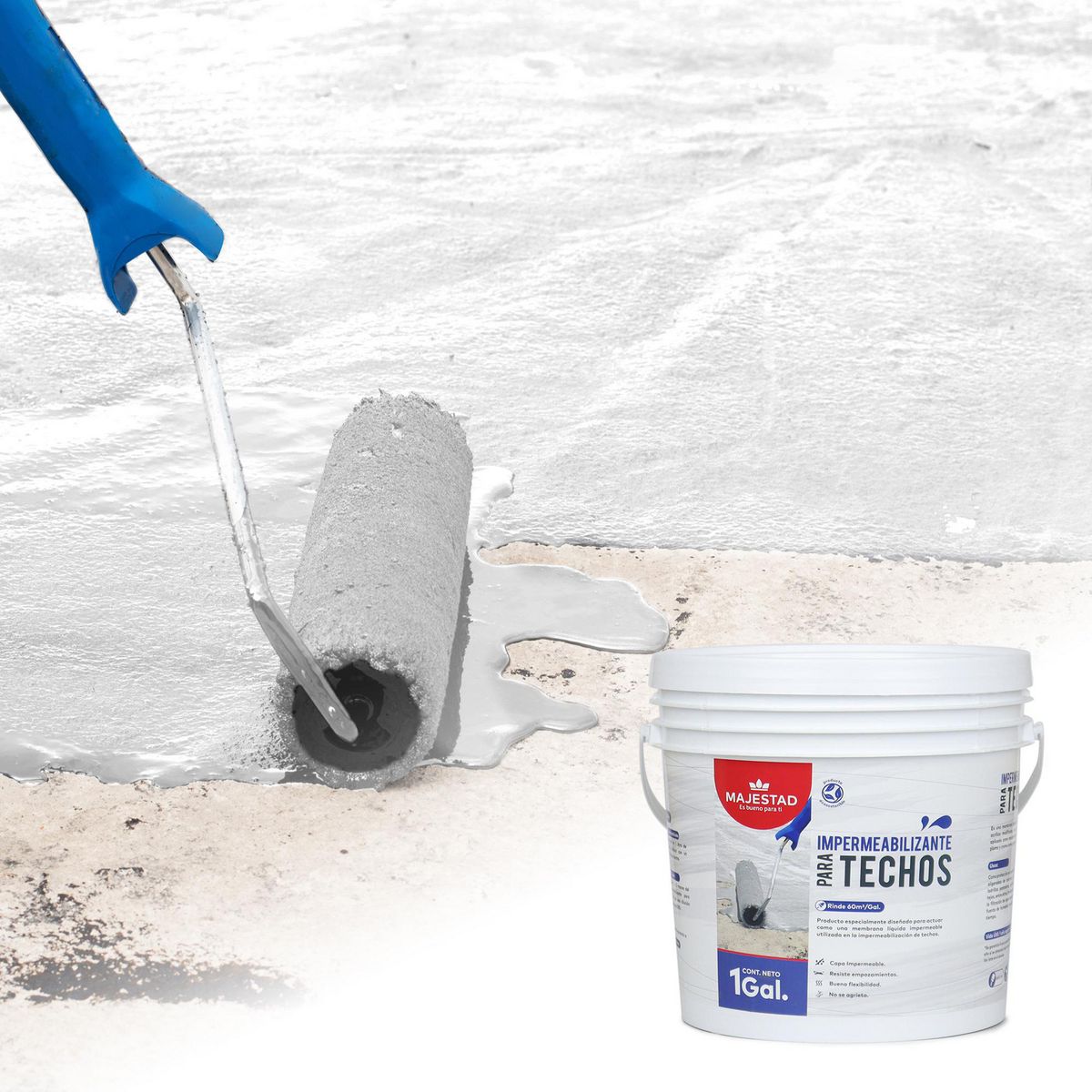 MAJESTAD - Impermeabilizante de Techo Majestad 1gl