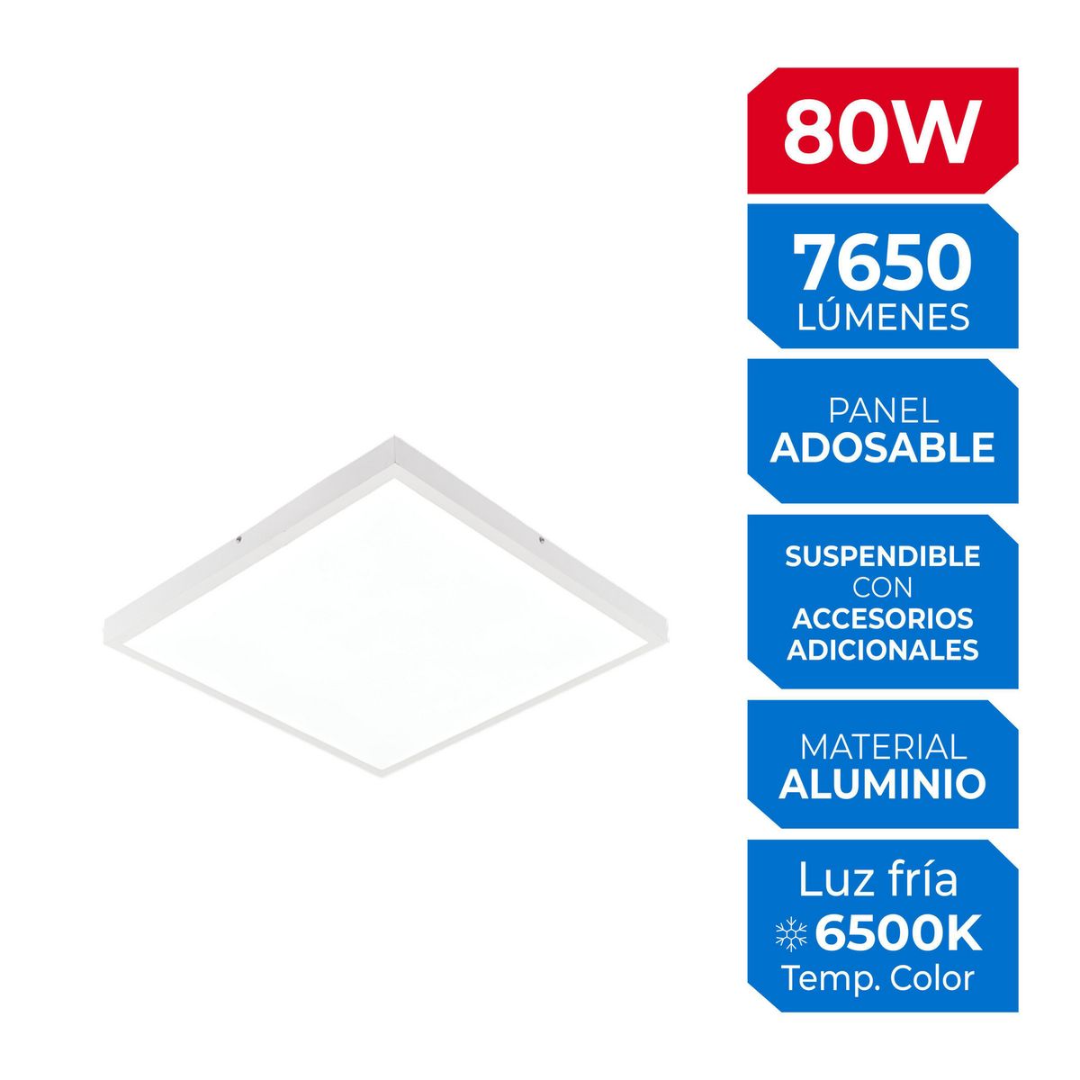 ILUMA - Panel Adosable 80W Luz Fría