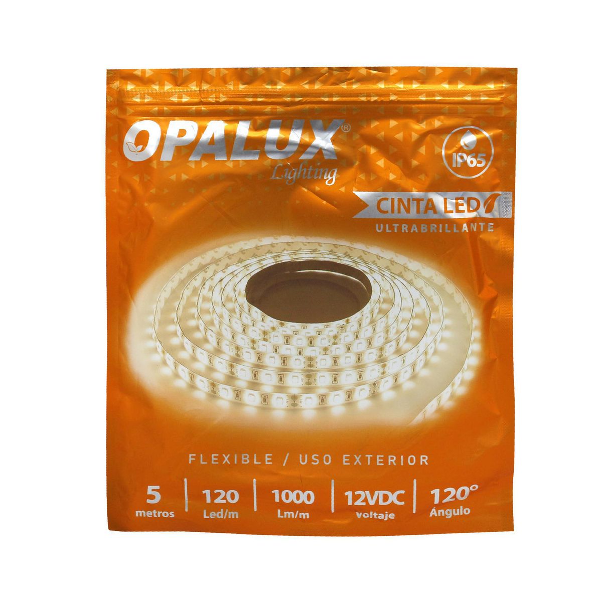 OPALUX - Tira LED Silicona 3000K 120LED 5m
