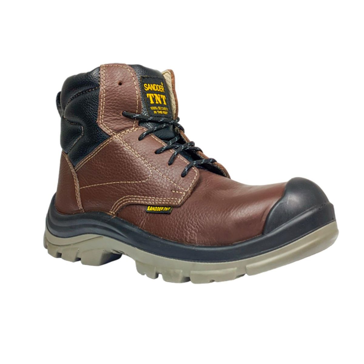 SANDDER TNT - Zapatos de Seguridad Dielétricos Unisex SS52D-606 Ghunter Marrón