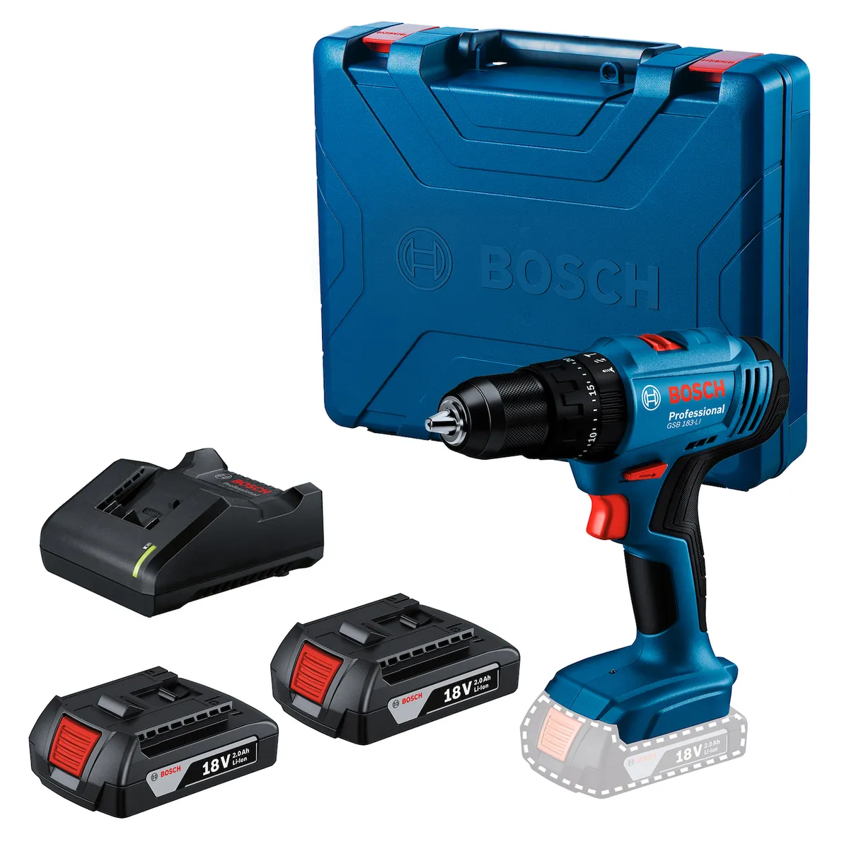 BOSCH - Taladro 18V Bosch Gsb 183 2B