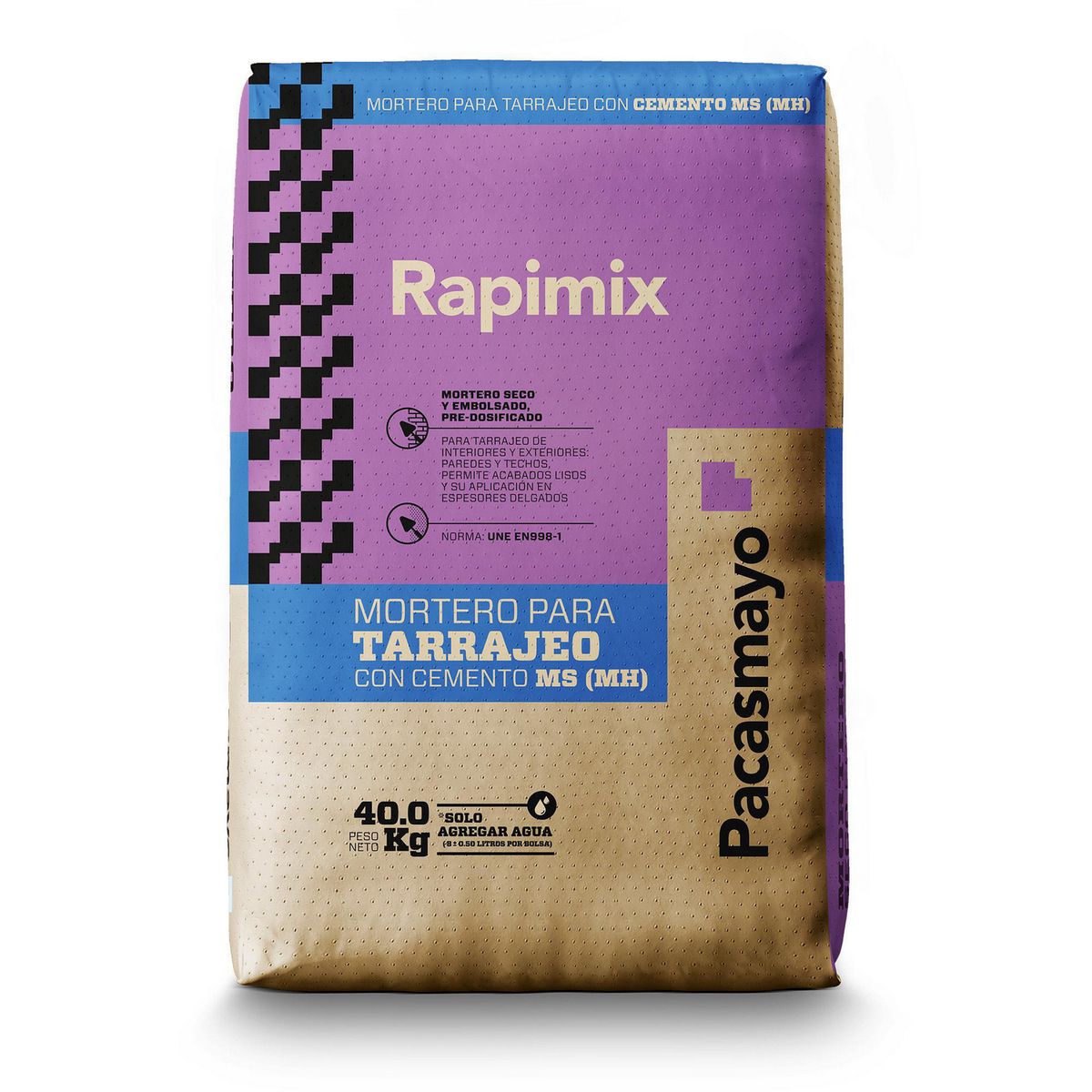 RAPIMIX - Mortero Rapimix Tarrajeo ms 40kg.