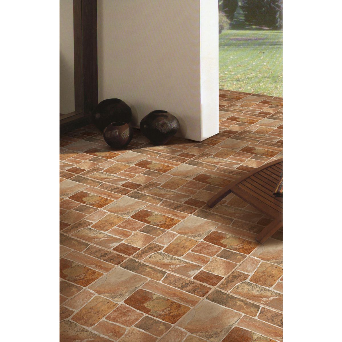 SAN LORENZO - Cerámica Marrón Rustico 45X45cm 2.29m2 Laja Scala