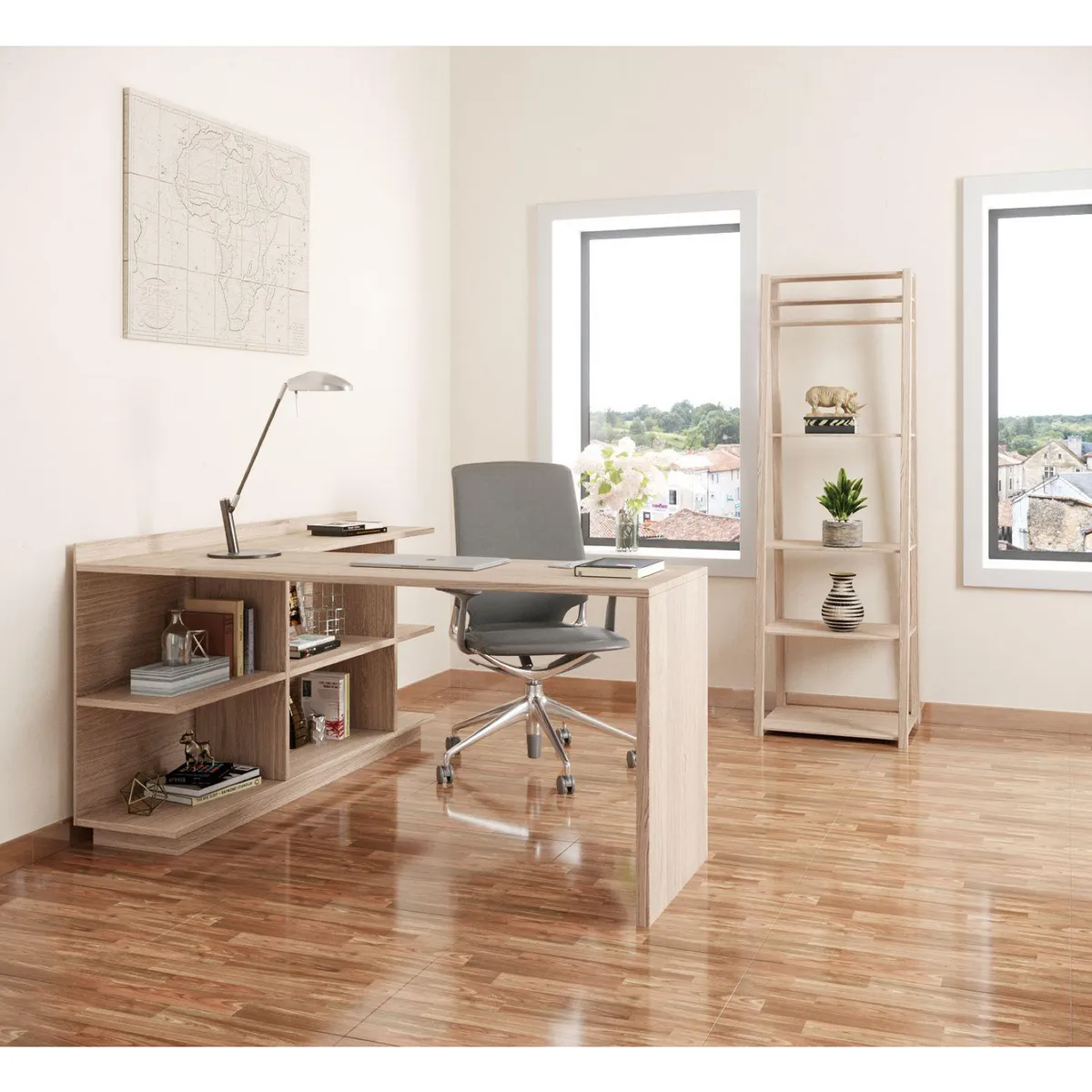 SAN LORENZO - Cerámica Beige Maderado 60X60cm 1.48m2 Kiara