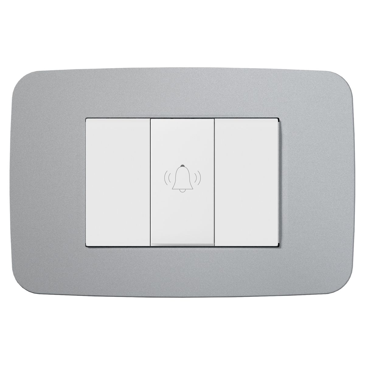 ABB - Pulsador Simple 1M Plata Origen Abb