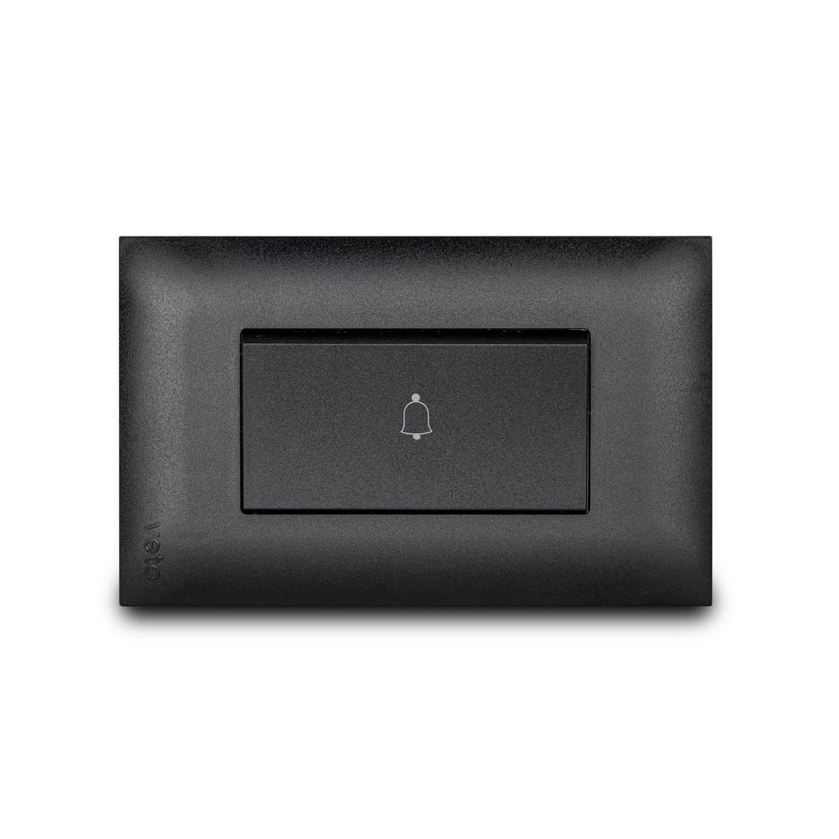 VETO - Pulsador Simple Tecla Ancha Negro Viv19697