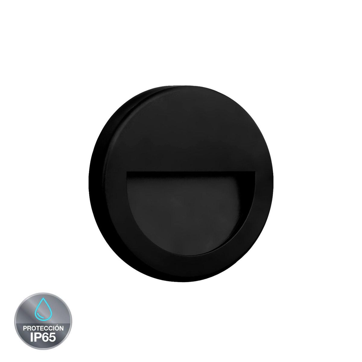 LIGHTECH - Luz Guía Pared LED Negro 3W IP65