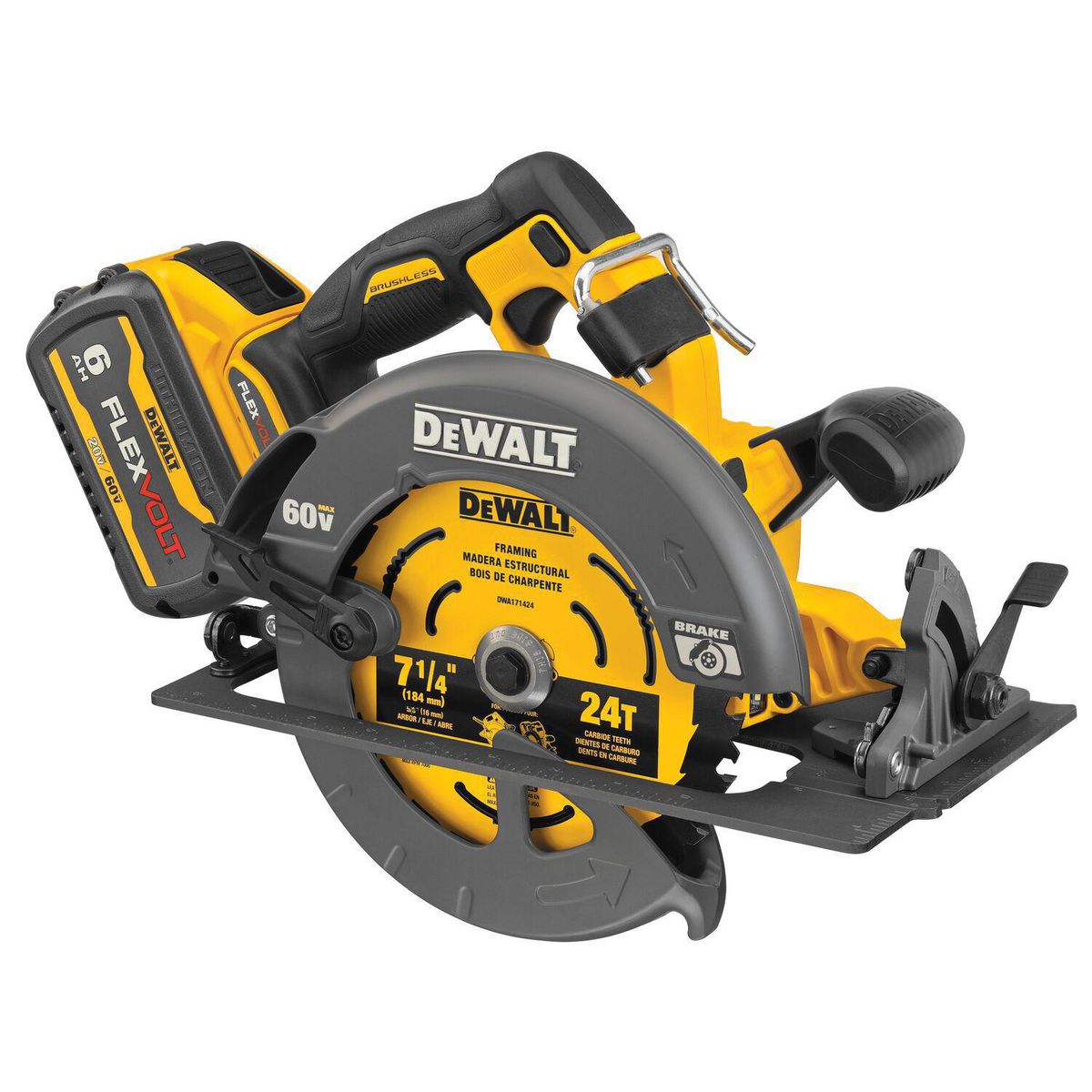 DEWALT - Sierra Circular Flexvolt Dewalt 60V Max 7 1/4" 1500W 5800 Rpm