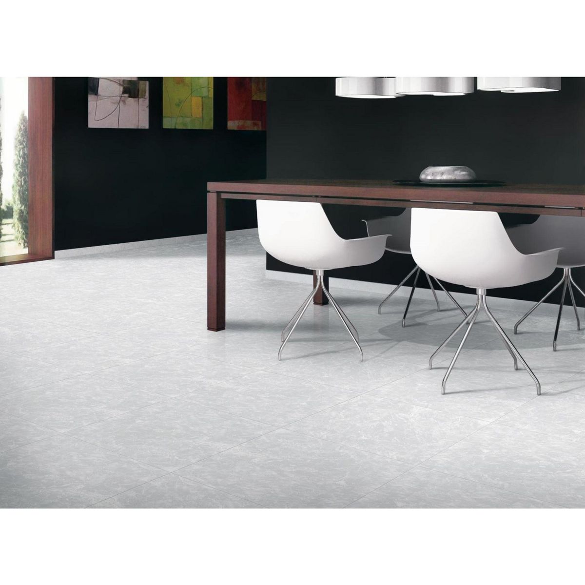 SAN LORENZO - Cerámica Plata Marmolizado 45X45cm 2.08m2 Thalia