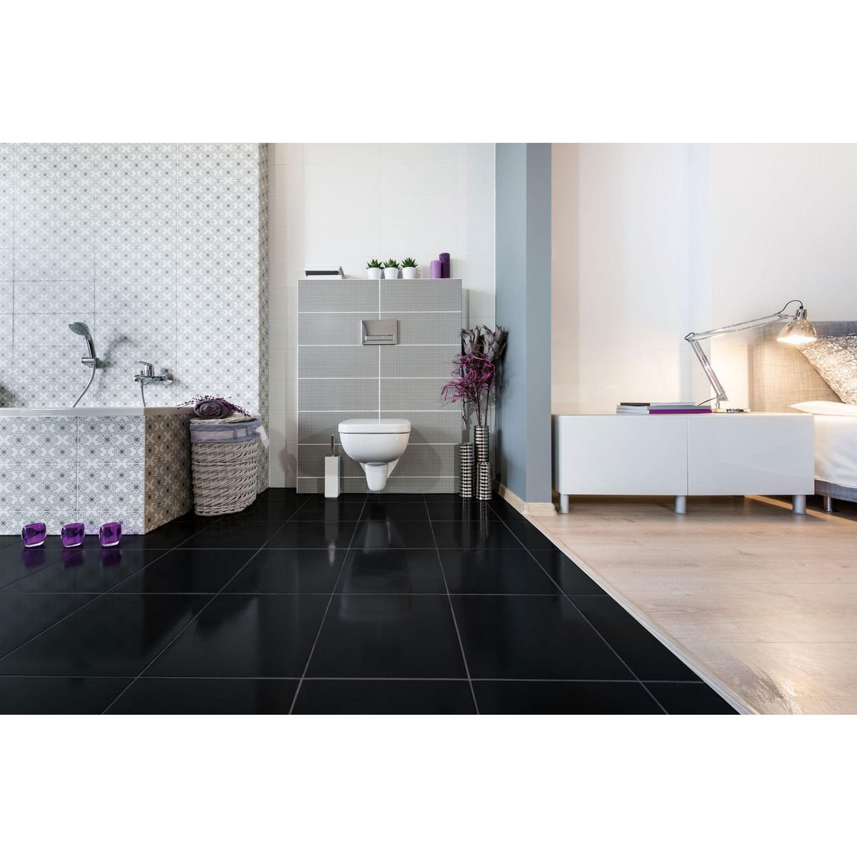 SAN LORENZO - Ceramica Negro Liso 45x45cm 2.08m2