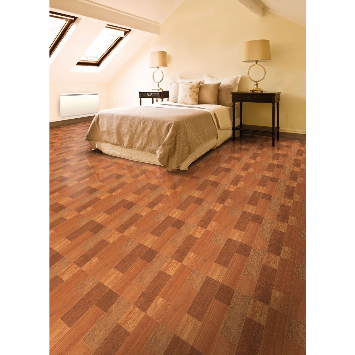 SAN LORENZO - Cerámica Marrón Maderado 45X45cm 2.08m2 Yacila