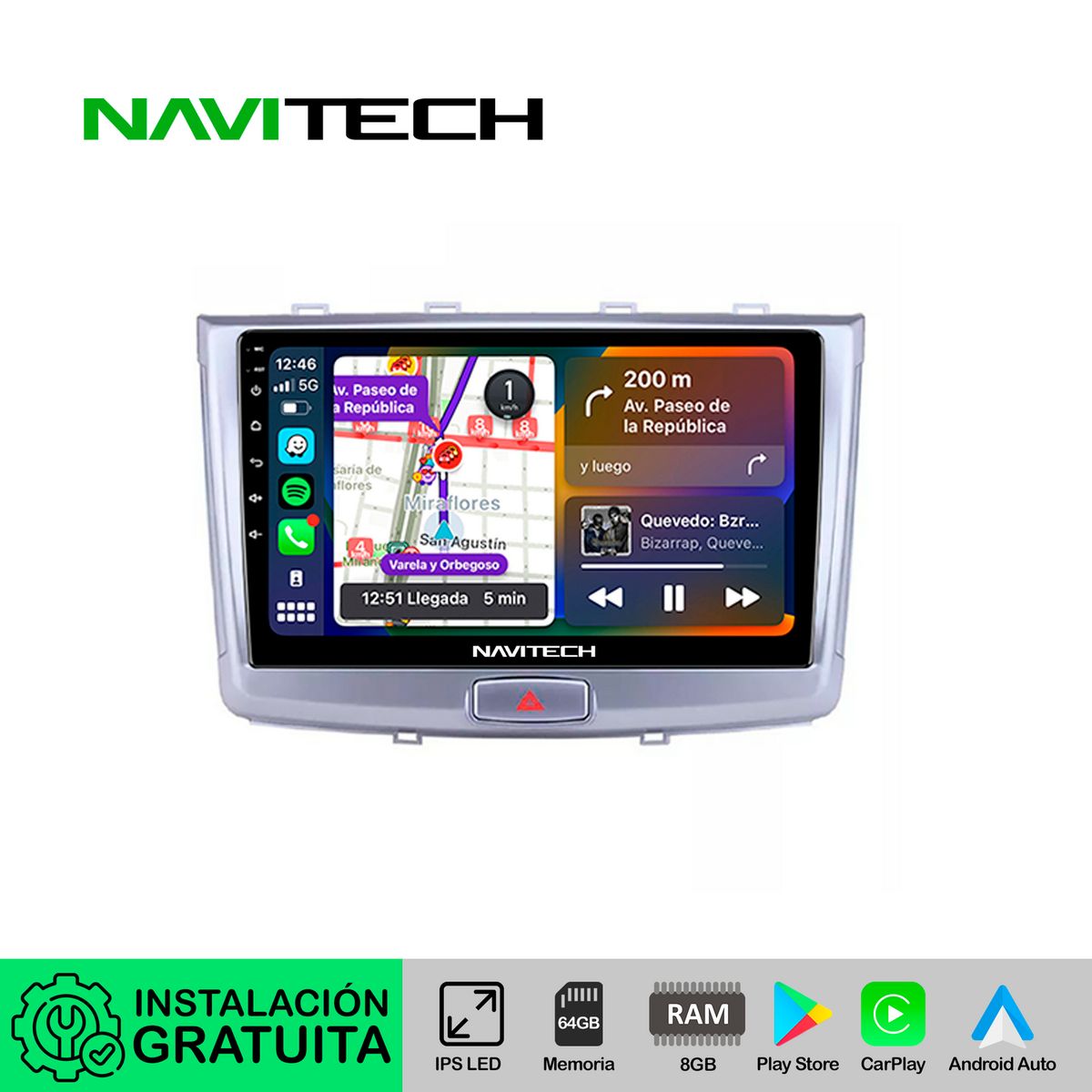 NAVITECH - Autoradio Navitech CarPlay & Android Auto Haval H6 2016 - 2019