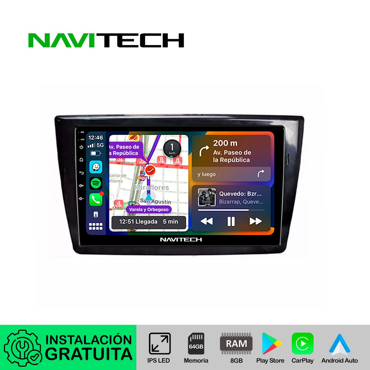 NAVITECH - Autoradio Navitech CarPlay & Android Auto DFSK Glory 580 2016 - 2020