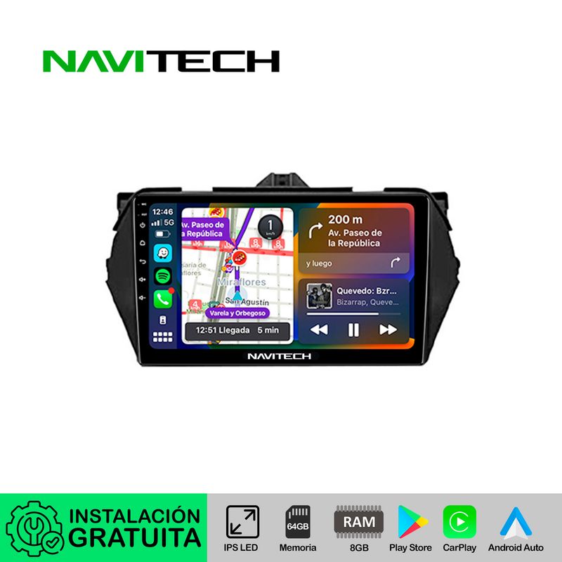 NAVITECH - Autoradio Carplay & Android Auto Suzuki Ciaz 2014 ? 2019