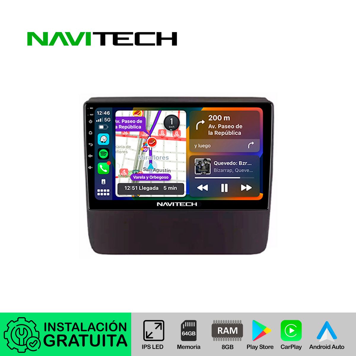NAVITECH - Autoradio Navitech CarPlay & Android Auto Subaru Impreza | Forester | WRX STI | XV 2018 – 2022