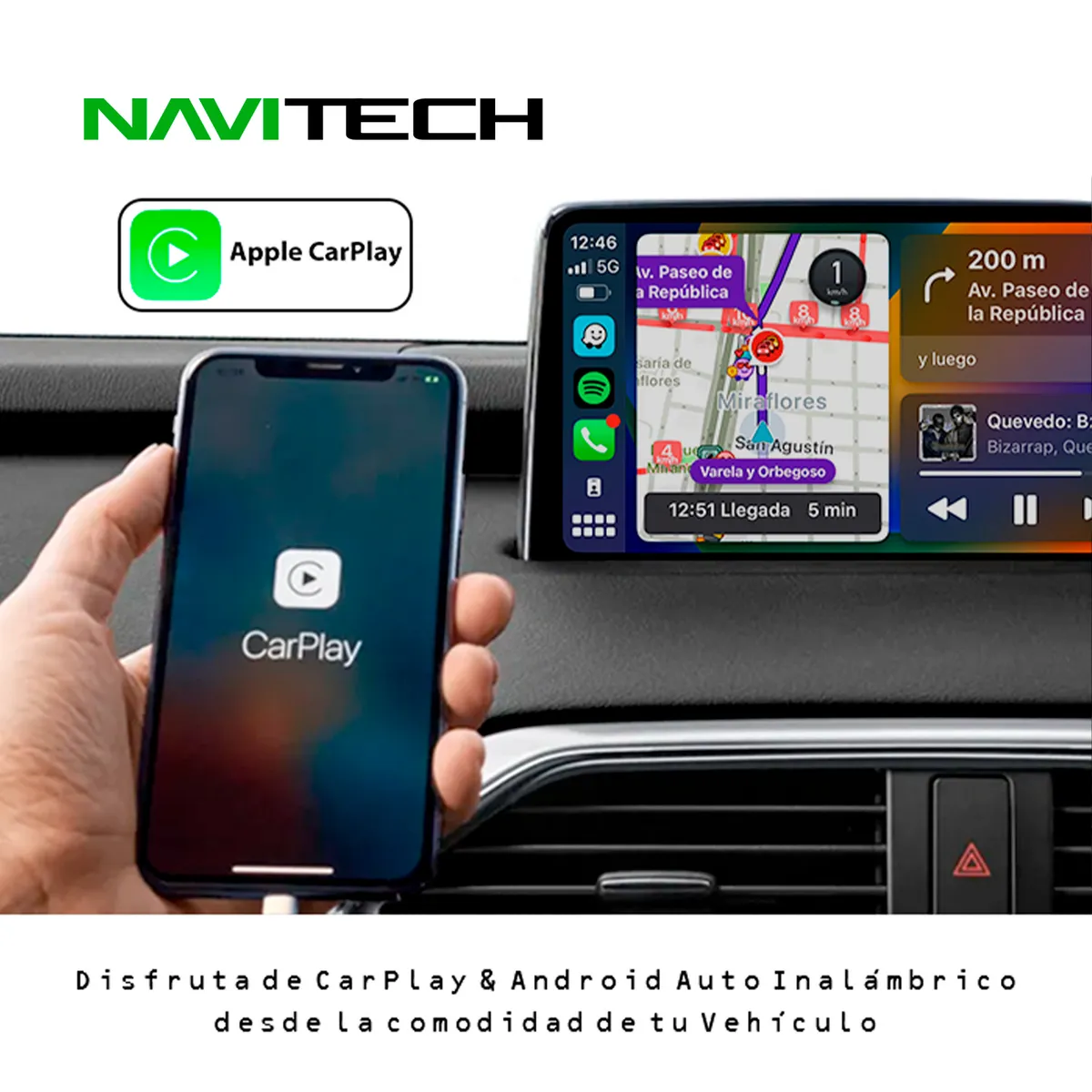 NAVITECH - Autoradio Navitech CarPlay & Android Auto Nissan Versa 2012 – 2019