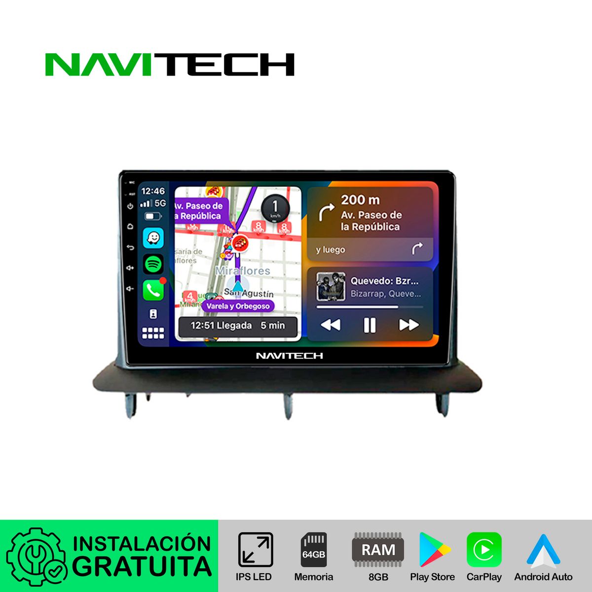 NAVITECH - Autoradio Navitech CarPlay & Android Auto Haval H1 2016 – 2020