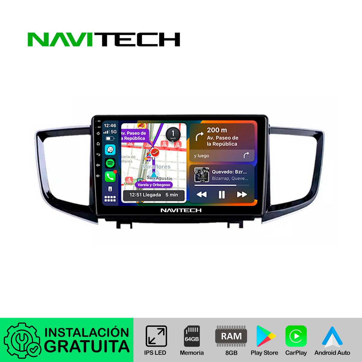 NAVITECH - Autoradio Navitech CarPlay & Android Auto Honda Pilot 2016 – 2020