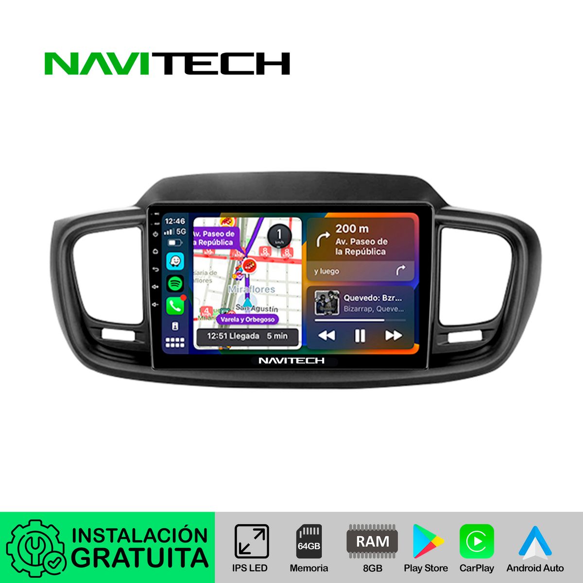 NAVITECH - Autoradio Navitech CarPlay & Android Auto Kia Sorento 2015 – 2020